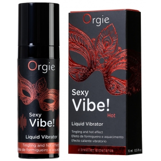 Гель Orgie Sexy Vibe Hot с разогревающим и вибрирующим эффектом, 15 мл